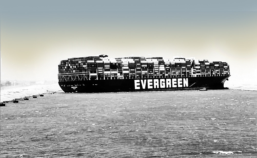 Ever Given vessel grounded in Suez