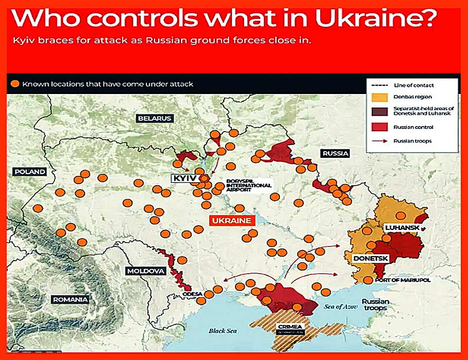 Ukraine crisis map